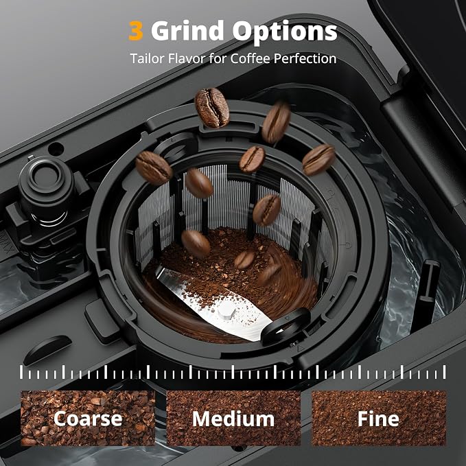 AIRMSEN Grind & Brew Coffee Maker - Image 4