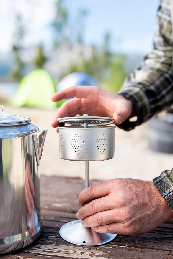Stansport Aluminum Percolator Coffee Pot - Image 6