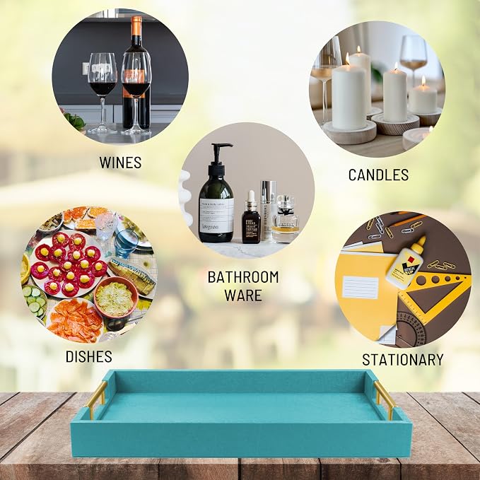 17" x 12" Wood Serving Tray - Image 5