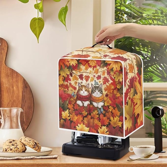 Maple Cats House Coffee Maker Cover Lightweight Coffee Pot Cover Kitchen - Image 5