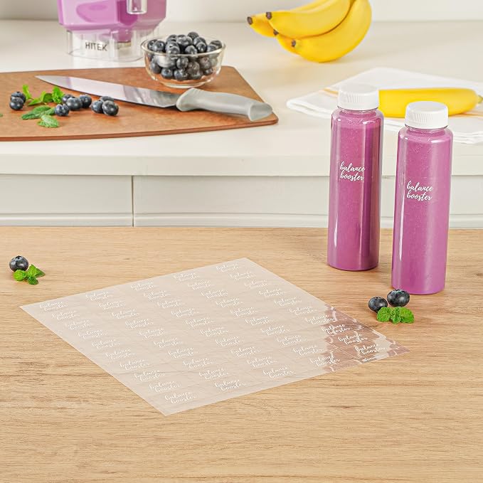 Restaurantware-1.9 x 1 Inch Balance Booster Juice Bottle Labels, 100 - Image 4