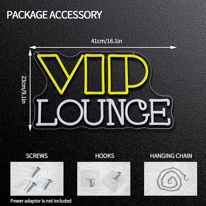 VIP Lounge Neon Sign Dimmable VIP Neon Light Sign - Image 2