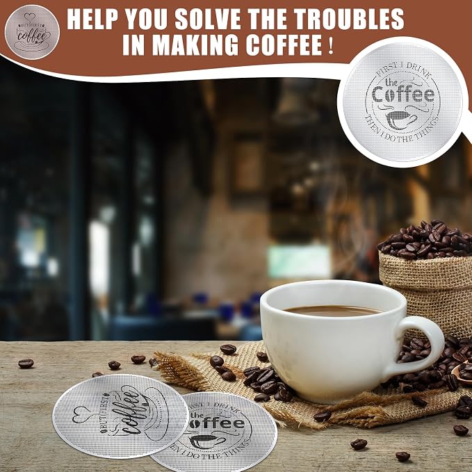 Yaomiao 2 Pcs Puck Screen Espresso Puck Screen 316 Stainless Steel Coffee - Image 7