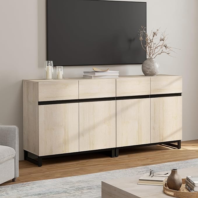 WAMPAT Sideboard Buffet Cabinets, Modern Sideboard - Image 8