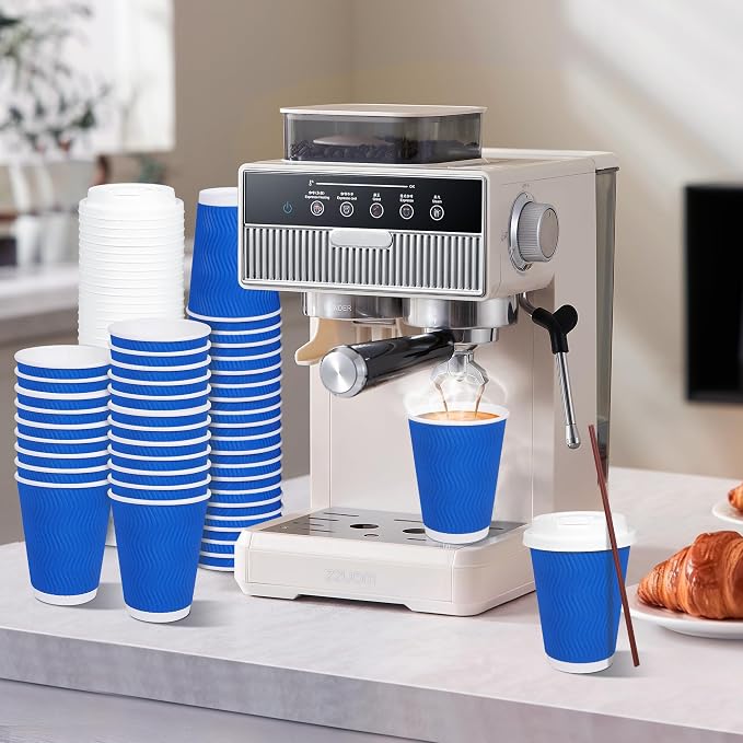 50 Pack 12 oz Disposable Paper Coffee Cups - Image 5