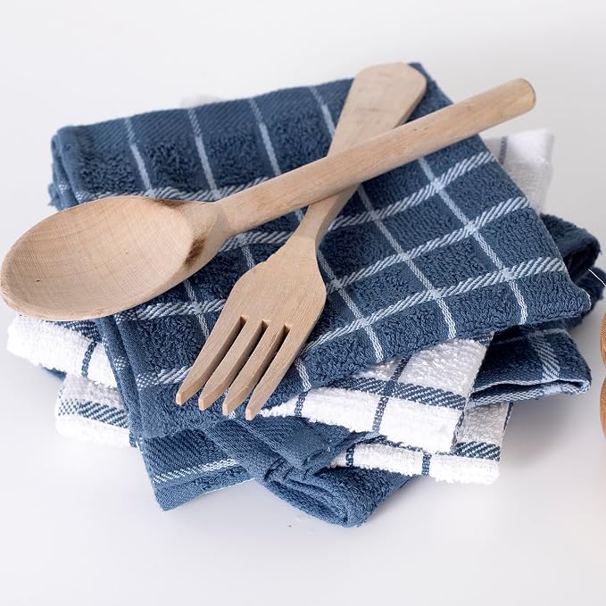 Ritz Premium 100% Cotton Terry Check Kitchen Dish Cloths - Image 5