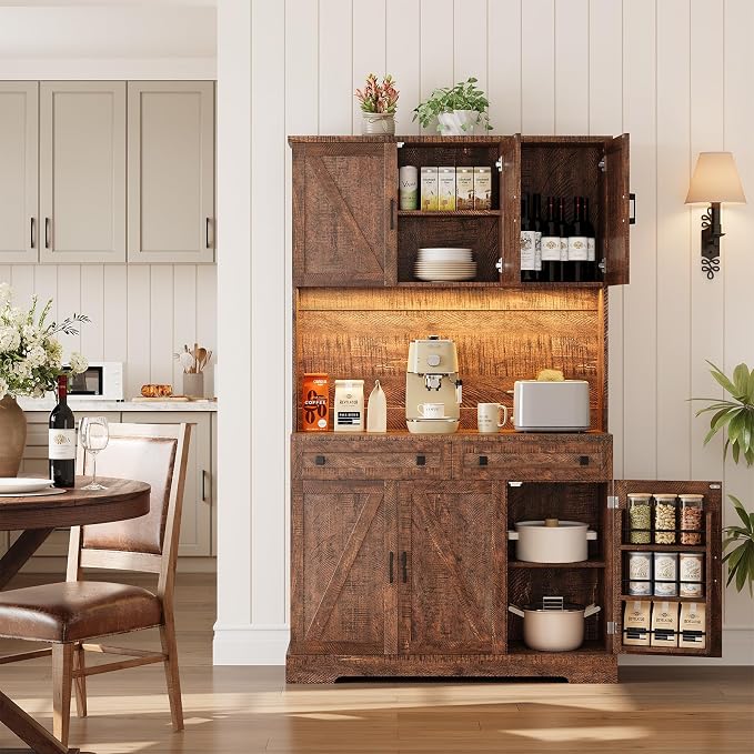 ELYKEN 71" Tall Ktchen Pantry Cabinet - Image 9