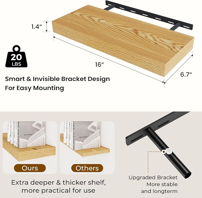 Dreamland 16 Inches Floating Shelves - Image 3
