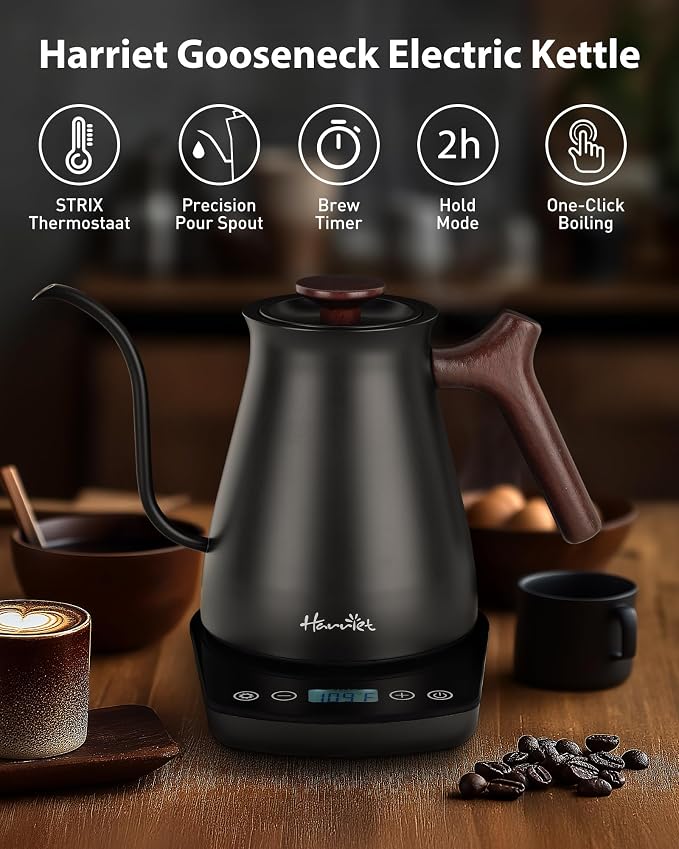 Harriet Gooseneck Electric Kettle - 1200W Fast Heat - Image 2