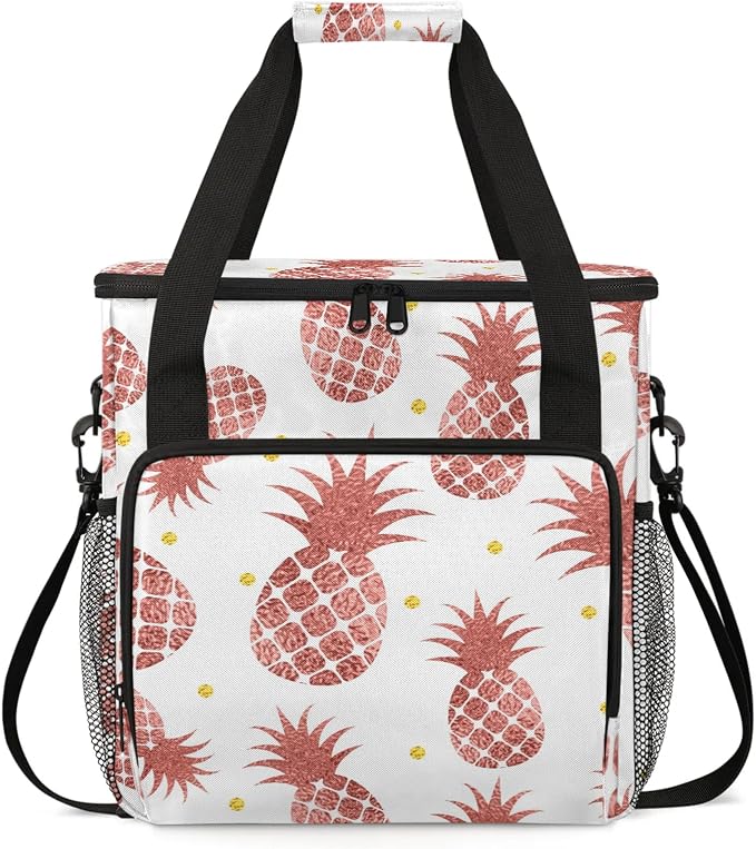 Pineapples Fruits Coffee Maker Carring Bag, Large Insulated Storage Organizer by Home