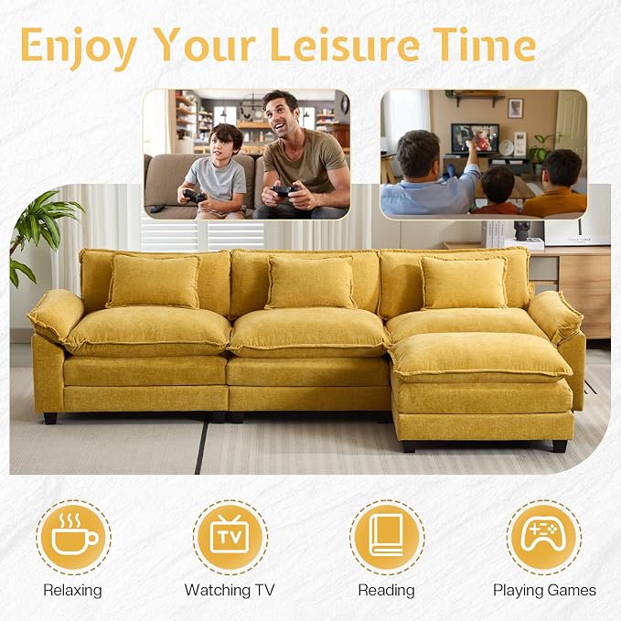 Modular Sectional Sofa, Cloud Couch - Image 6