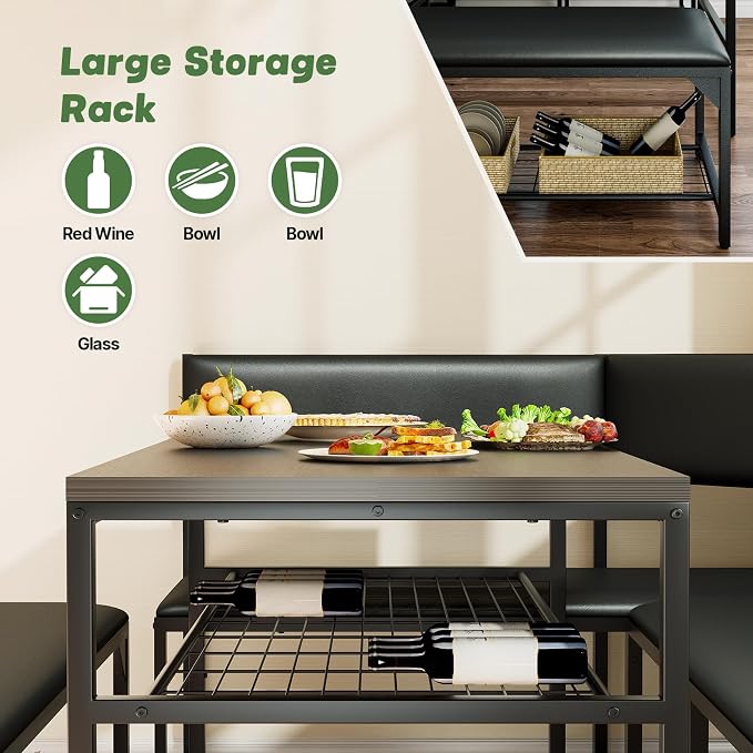 Concho Kitchen Breakfast Nook Table Set - Image 4