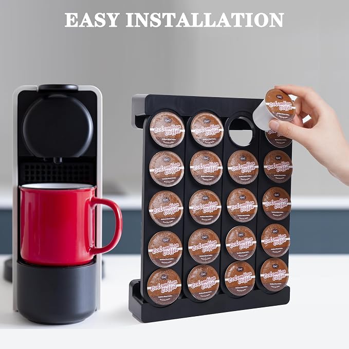 Wall Mounted Coffee Pod Holder, Holds 20 K Cup Coffee Capsules, - Image 3