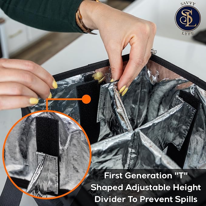 Reusable Drink Carrier with Handle – Tip-Resistant 4 Cup Carrier with Shoulder - Image 4