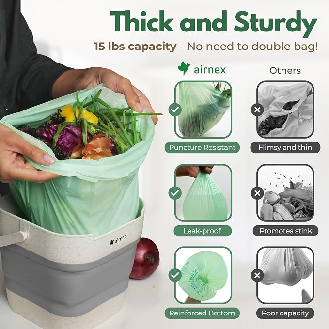 AIRNEX Compostable Trash Bags & Charcoal Filters - Image 6