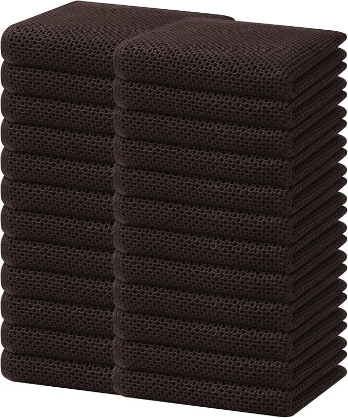Homaxy 100% Cotton Waffle Weave Kitchen Dish Towels, Ultra Soft Absorbent Quick by Homaxy