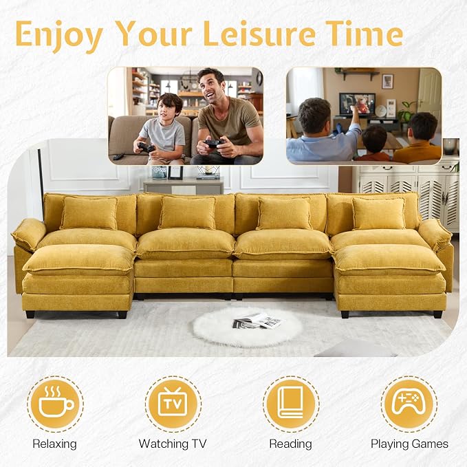 Modular Sectional Sofa, Cloud Couch - Image 6