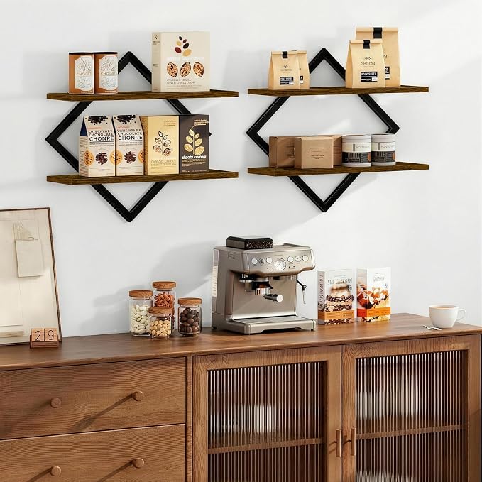 Floating Shelves Set of 2, Decorative Wall Shelves - Image 6