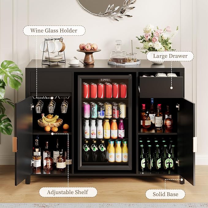 Garvee 53" Coffee Bar Cabinet - Image 5