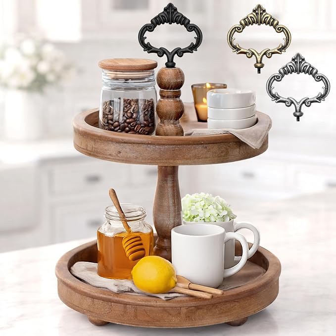 2 Tiered Tray Stand by FeltCreativeHomeGoods