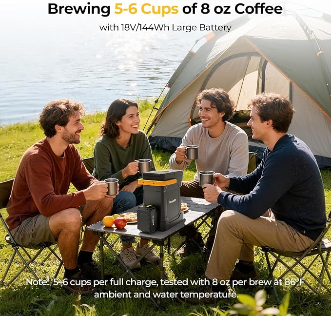 BougeRV Coffee Maker with 18V 8Ah Battery Powered Compatible with K Cup Coffee - Image 4