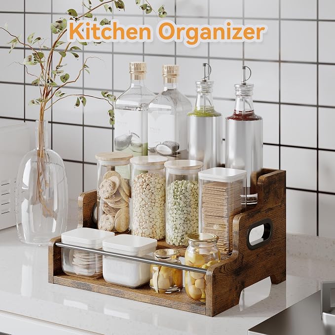 Liquor Bottle Display Shelf, Coffee Bar Organizer, Syrup Rack, 3-Tier - Image 5