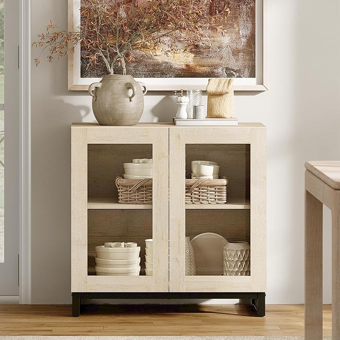 WAMPAT Sideboard Buffet Cabinets, Modern Credenza Sideboard - Image 5