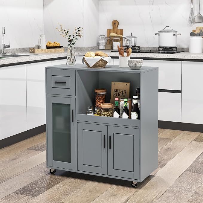 Giantex Kitchen Island Cart - Image 9
