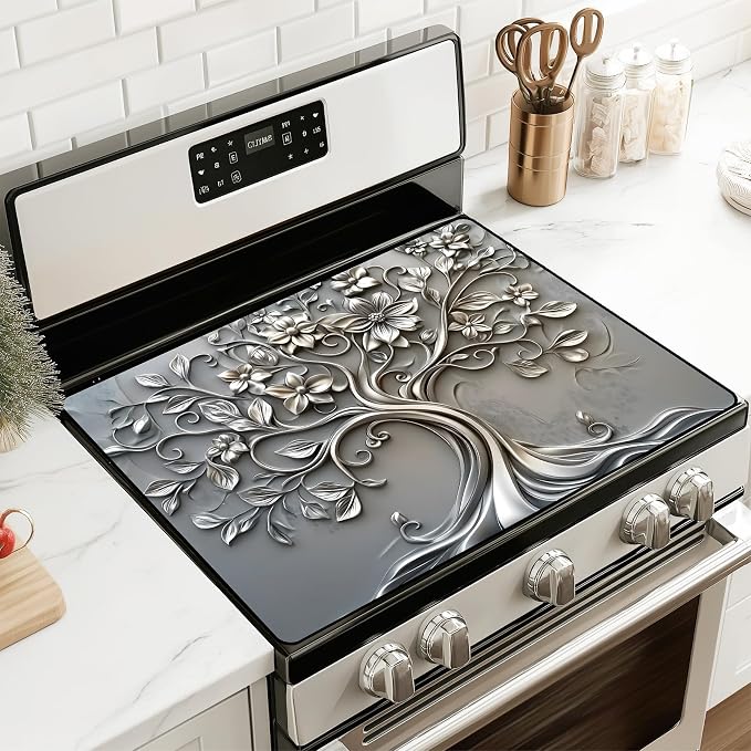 Anti-Slip Electric Stove Top Cover, Foldable Heat-Resistant Glass Stove Top by seewan