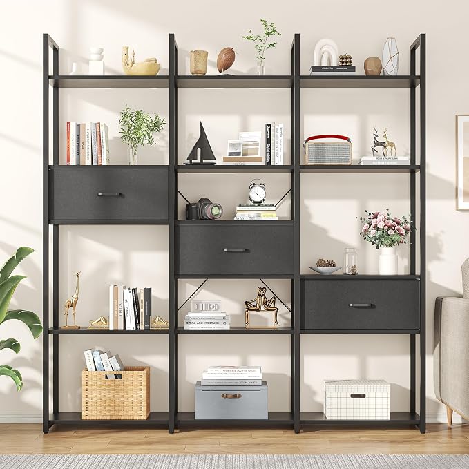 Triple Wide 6 Tiers Industrial Book shelf - Image 8