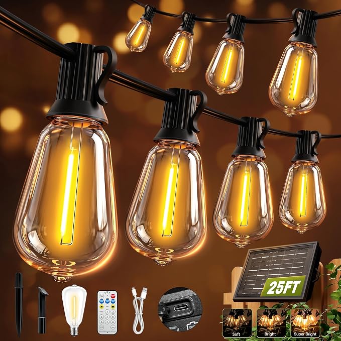Solar String Lights Outdoor Waterproof by SkoiucLights
