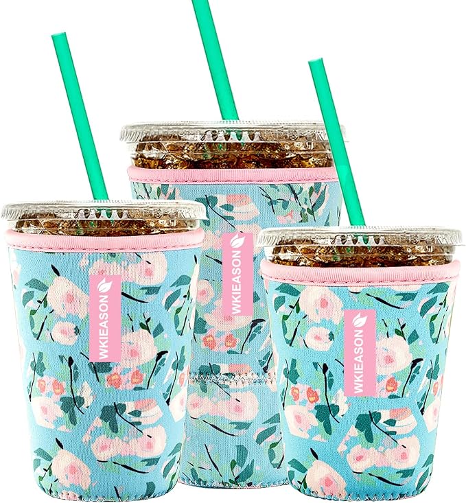 Reusable Iced Coffee Insulator Sleeve by WKIEASON