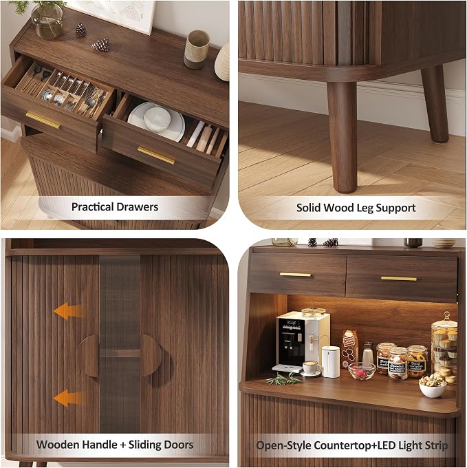 Decofy 47.2" Sideboard Buffet Cabinet - Image 5