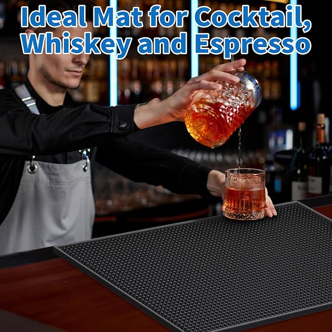 Premium Bar Mat, Premium A Bar Above Heavy Duty Bar Mat, 0.4in Thick Durable - Image 6