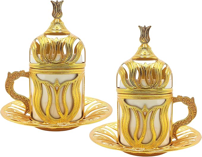 Kuchengerate 2pcs Turkish Greek Arabic Moroccan Coffee Cups by K%C3%BCchengerate
