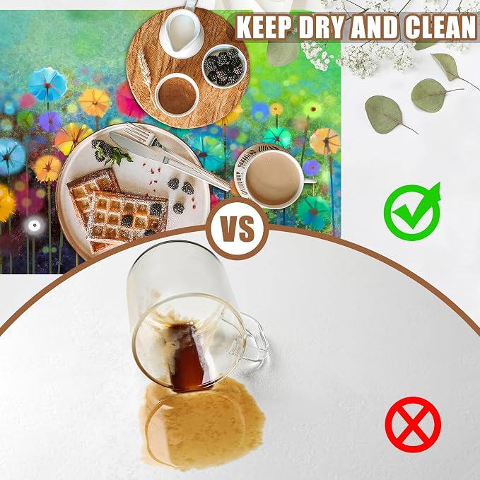 Dish Drying Mat Watercolor Rainbow Dandelion Coffee Bar Mat - Image 6