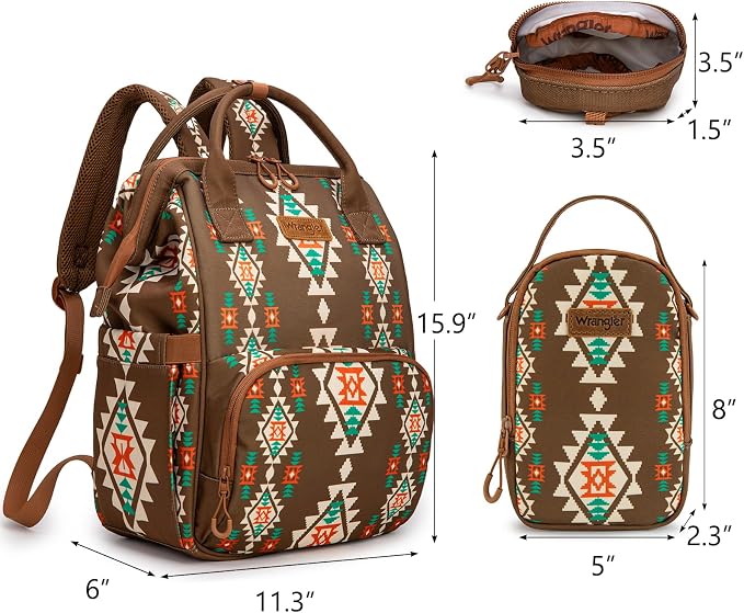 Montana West Wrangler Callie Diaper Bag Backpack - Image 2