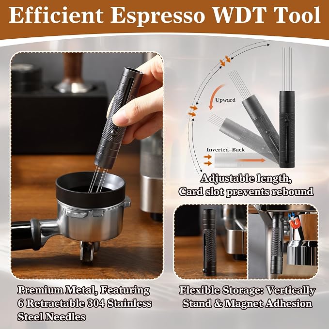 54mm Retractable WDT Tool, Espresso Accessories Kit - Image 3