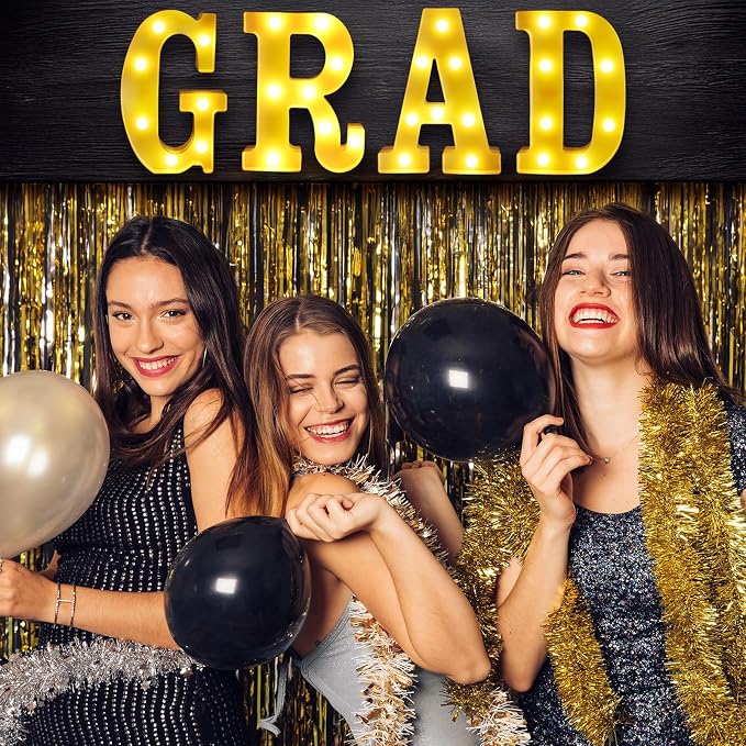 LED Light Up Letters GRAD Sign for Graduation Party Decorations 2025, Congrats - Image 4