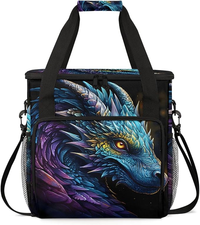 Cool Dragon Coffee Maker Carring Bag, Large Insulated Storage Organizer Case by Home
