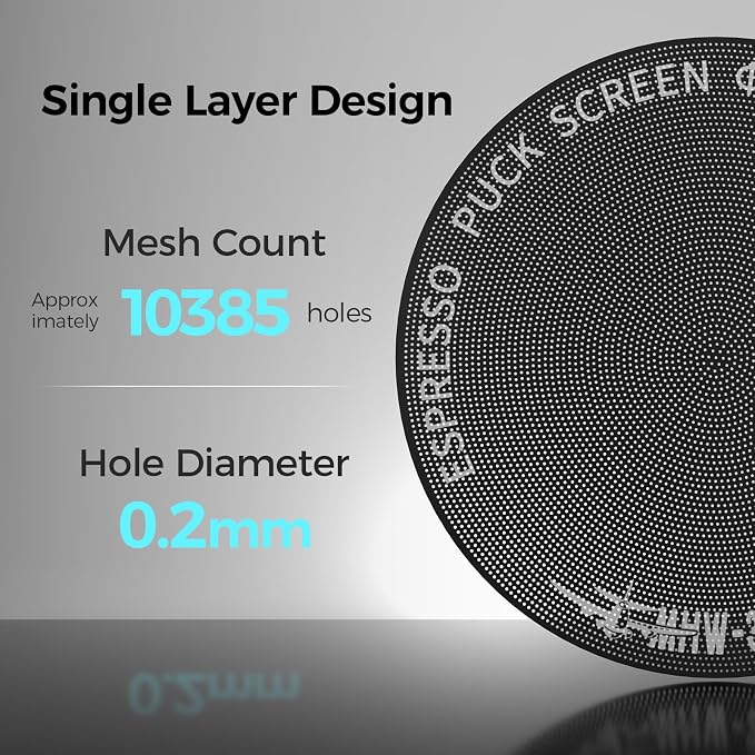 MHW-3BOMBER 58mm Espresso Puck Screen 0.2mm WDT Tool Espresso - Image 2