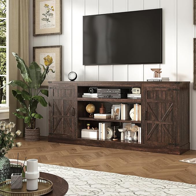 XVD 75" Farmhouse Coffee Bar Cabinet - Image 7