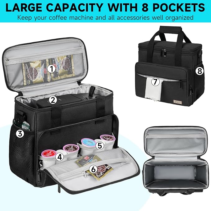 LEFOR·Z Coffee Maker Travel Bag Compatible - Image 3