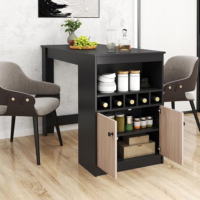 Giantex 48" Dining Table, Counter Height Bar Table - Image 9