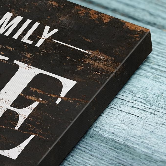 IPIC - Personalized Farmhouse Family Sign on Canvas, Custom Rustic Family Wall - Image 5