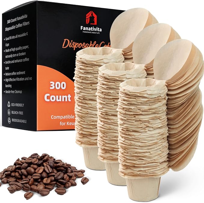 300 Count Fanativita K Cup Filters Disposable by Fanativita