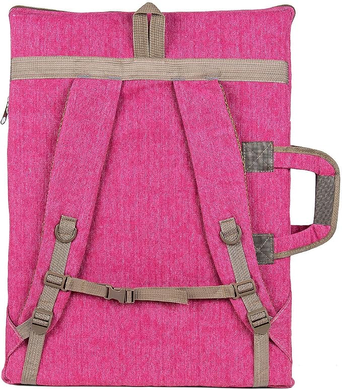 TRANSON Art Portfolio Case Artist Backpack Canvas Bag Large 26” x 19.5” - Image 5