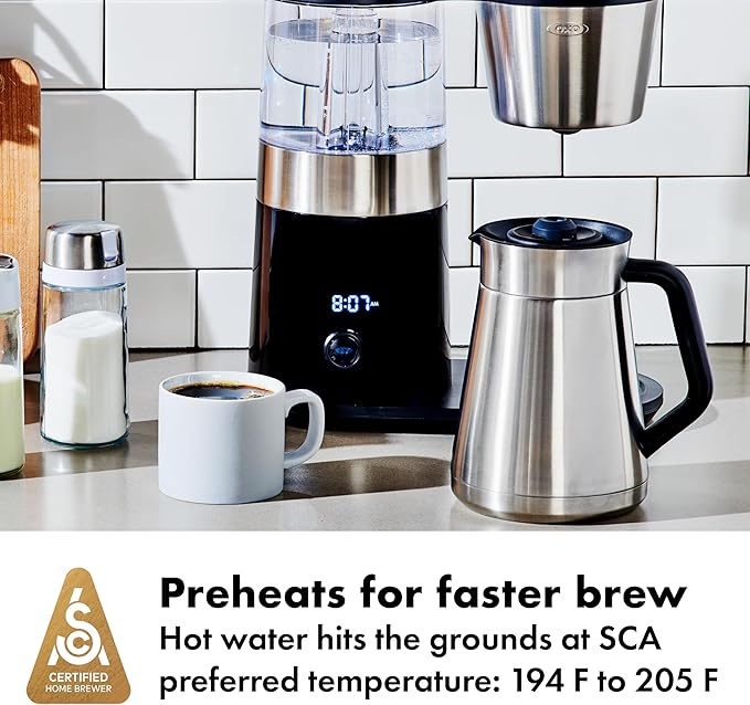 OXO Brew 9-Cup Coffee Maker – Stainless Steel, Programmable Coffee Machine - Image 2
