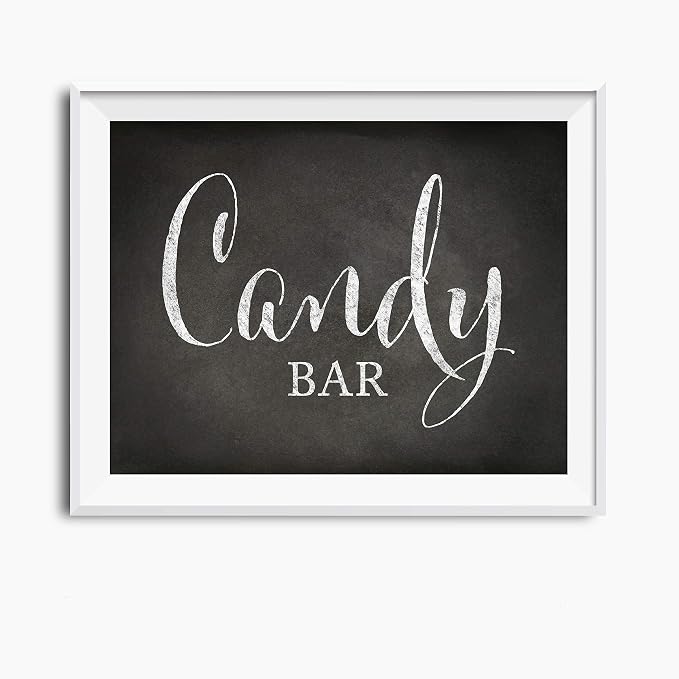 Andaz Press Wedding Party Signs, Vintage Chalkboard Print, 8.5x11 inch by AndazPress