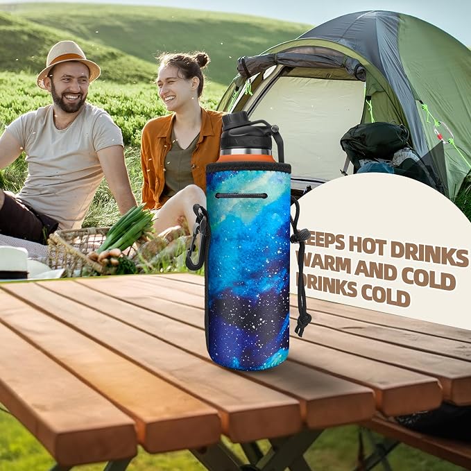 Water Bottle Carrier, Insulated Neoprene Water Gym Travel bottle Holder Bag - Image 7